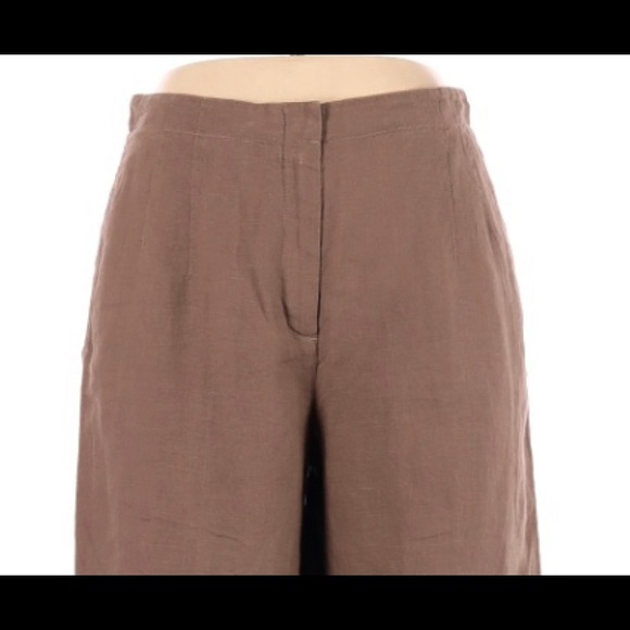 SOLD** Sz 10 J Jill 100%  Linen wide leg cropped - Picture 5 of 12